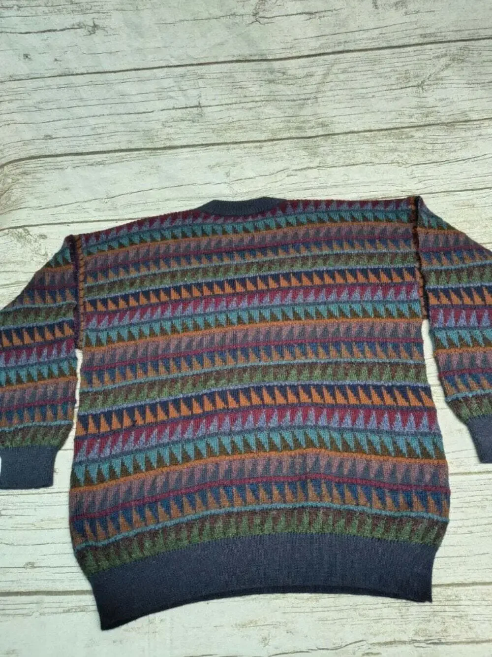 Alpaca's Best Peru 100% Baby Alpaca Geometric Sweater Size L